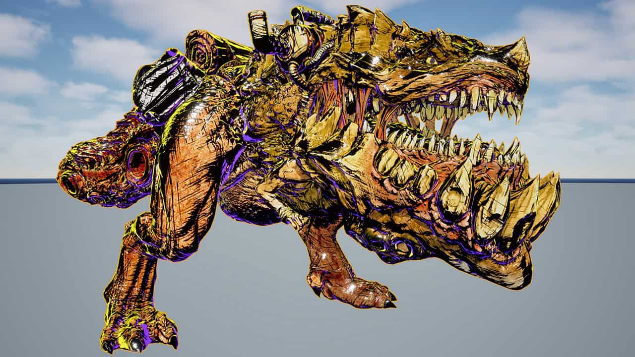 Stylized Comic Shader Pack – Epic Games 官方免费公开了面向 Unreal Engine 5 的 NPR 着色器材质！可添加墨迹效果、交叉线条、轮廓以及多彩动画效果！
