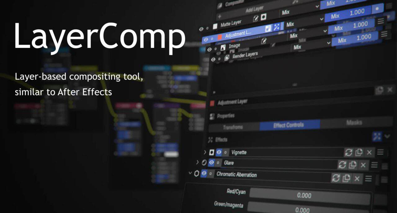 LayerComp – 面向 After Effects 的分层式合成 Blender 插件！已登场 Extensions！