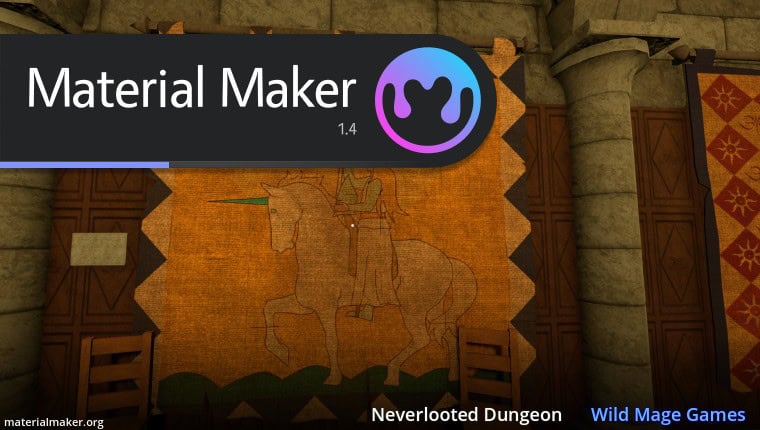 Material Maker 1.4 – 已迁移到 Godot 4，UI 大幅改良！着色器系统完全重写！免费开源的基于节点的程序纹理制作与 3D 绘制工具！Win＆Mac＆Linux！