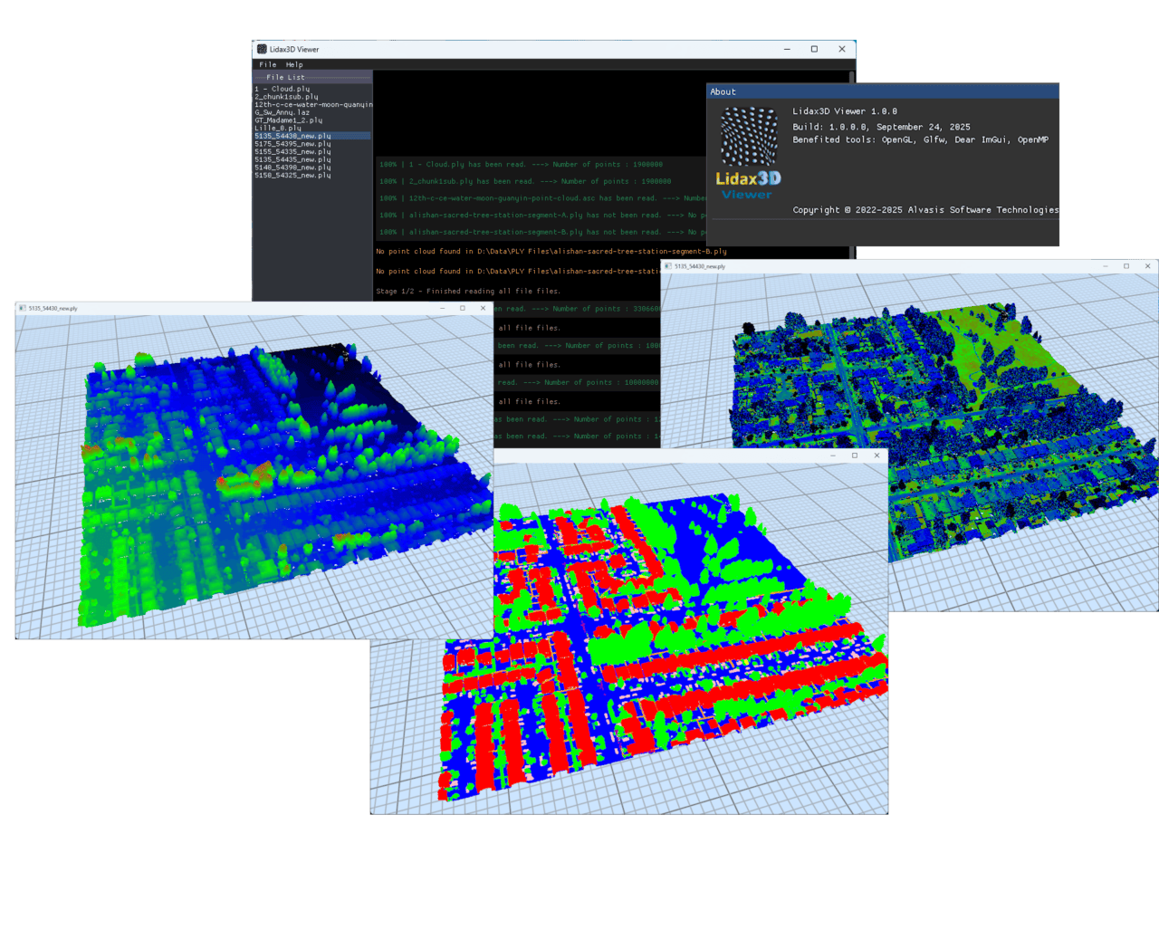 Lidax3D Viewer v1.0 – 可打开Ply、Pcd、Laz、xyz、ASCII形式（asc、ptc、csv、txt）等点云（点群）数据的查看器应用！已在Microsoft Store免费发布！