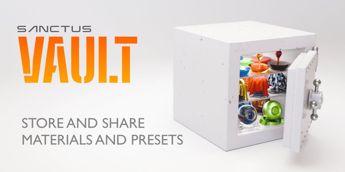 Sanctus Vault – 一款可一键保存并分享带缩略图材质的免费 Blender 插件登场！