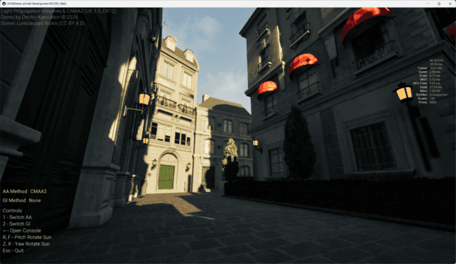 Light Propagation Volumes（Global Illumination）v1.0 | 实现无残影且轻量GI表现的 Unreal Engine 5 自定义 GI 插件！