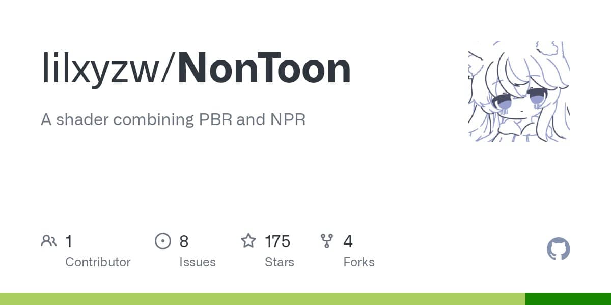 NonToon – 由 lilToon 开发者推出的新角色向着色器！融合 PBR 光照与 NPR 表现，也支持通过模块扩展功能！