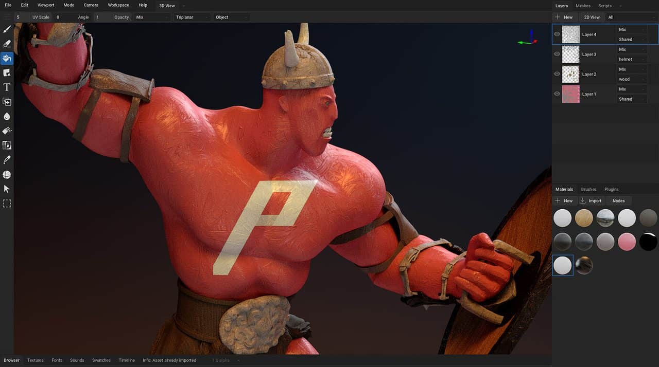ArmorPaint 1.0 – 用 C 语言全面重构！轻量化＆性能大幅提升的 3D PBR 纹理绘制软件！Win＆Linux＆macOS＆iOS＆Android