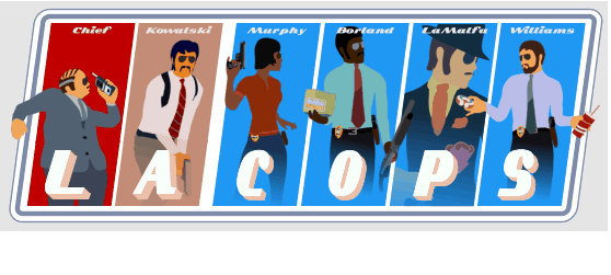 LA Cops – 令人印象深刻的无阴影独特视觉风格的俯视射击游戏！原型影像公开！