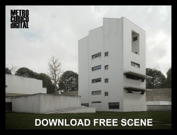FAUP Exteriors Full Scene – 获得 3D Total Excellence Awarded 的精美建筑模型完整场景数据可免费下载！