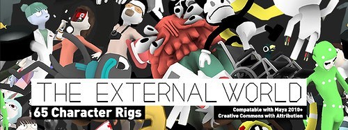 External World Character Rigs – 斩获多项奖项、带点黑色幽默世界观的短片！65个角色绑定免费公开！