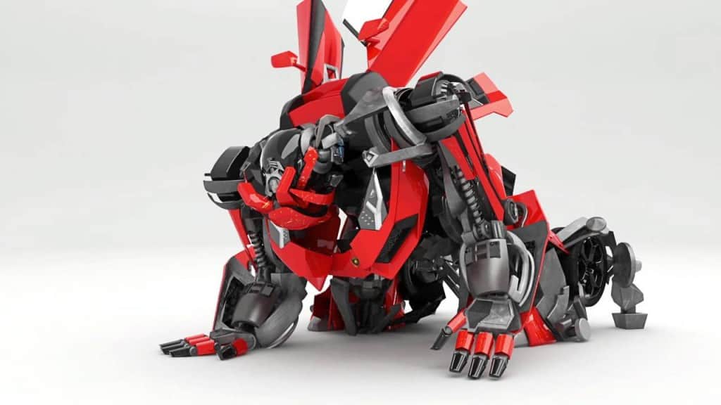 Transformers Project – 英国学生制作的基于兰博基尼Aventador的变形金刚角色制作项目