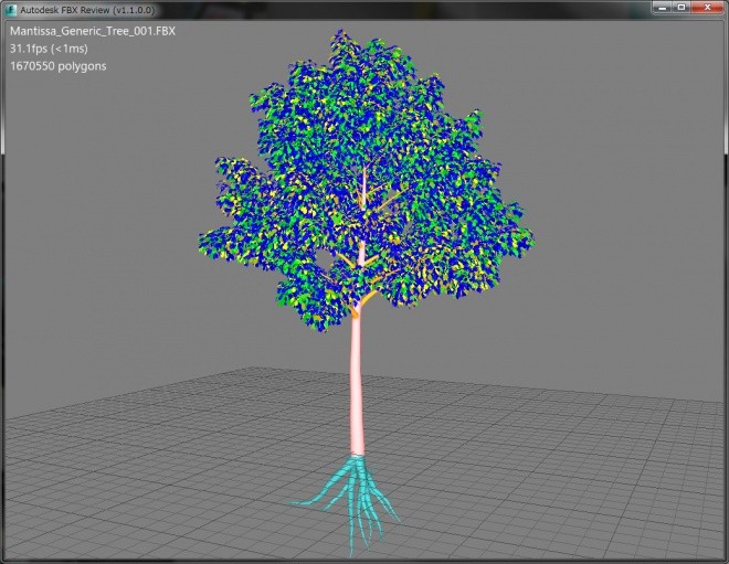 Mantissa Free Tree Pack – 15种高多边形3D树模型数据（FBX）可免费下载！