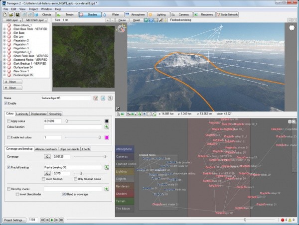 Terragen 2 interface