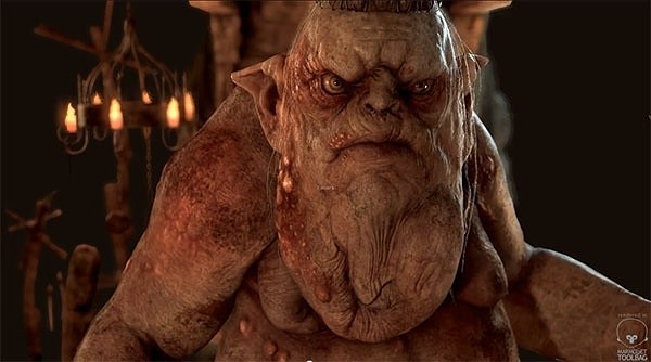 WIP Goblin King – Marmoset Toolbag – 日本引以为傲的CG艺术家石川氏制作的电影《霍比特人》的“哥布林王”实时模型！