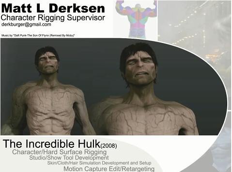 Matt L Derksen 2013 VFX Showreel / Character Rigging Demo Reel – 关注真实运动生物绑定的演示集！