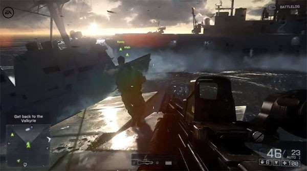 Battlefield 4 官方“Angry Sea”单人游戏实机视频 – 已公开可确认在航母上的激烈战斗游戏画面！