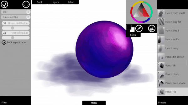 Krita Sketch 1.0 for Windows 发布！ – 免费2D绘画软件！面向触摸面板设备的版本！支持OpenGL加速！