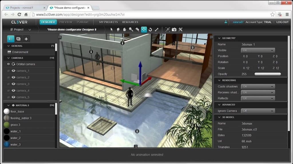Cl3ver – 可在浏览器上进行模型摆放与灯光设置的、使用 WebGL 的全新实时 3D 演示服务启动！