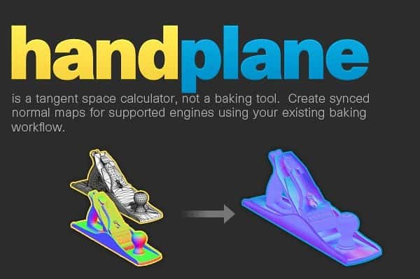 handplane v1.0 – 从对象空间法线贴图生成适用于各引擎的法线贴图工具！终于正式发布！