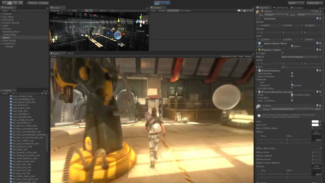 Voxel Cone Tracing Unity Plugin Preview – 通过体素锥体追踪在 Unity 上实现实时 GI 的插件预览视频！
