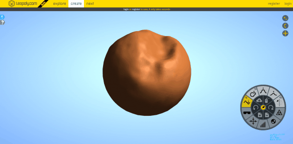 Leopoly – 由 Leonar3Do 推出的基于网页浏览器的 3D 雕刻应用！做好的作品可以马上分享！