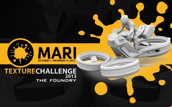 MARI Texture Challenge 2013 – 给“Harald Belker”设计的悬浮摩托上色吧！使用Foundry的3D纹理绘制工具“MARI”的比赛！可用试用版参加！