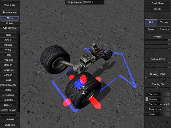 Game about Vehicles Pre Alpha v0.2.5 – Unity制作的可自由制作并驾驶载具的独立游戏 Alpha 版发布！Win、Mac、Linux