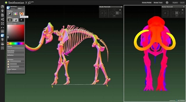 Smithsonian x3D – 在浏览器上浏览 3D 扫描的国立史密森尼博物馆展品！与 Autodesk 共同开发中的基于 WebGL 的浏览器！
