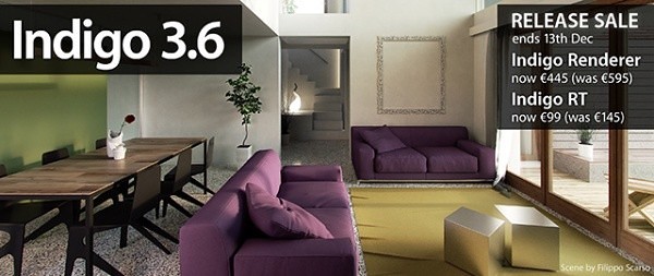 Indigo Renderer 3.6 发布！- 强化 Alpha 输出功能！支持 CUDA＆OpenCL 的高速 GPU 渲染器最新稳定版！
