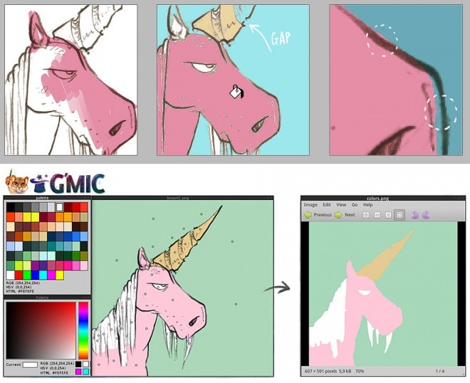 线稿轻松上色！？活用开放图像处理插件 Gmic 的滤镜「Colorize」的涂色技巧！即使是草图也OK！