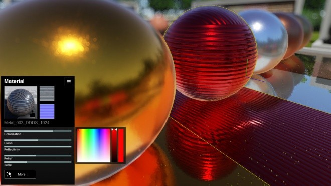 Lumion 5.0 New Materials Interface