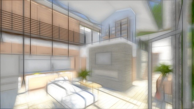 Lumion 5.0 Pastel Sketch Effect