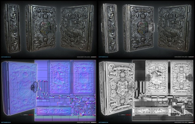 Harry Potter Spell Book Breakdown – 《哈利波特魔法书》实时模型制作拆解资料公开！