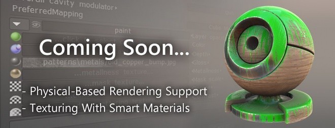 3D-Coat 中的 PBR Materials – 预计将搭载到下个版本的3D-Coat！物理基础渲染材质功能抢先预览视频！