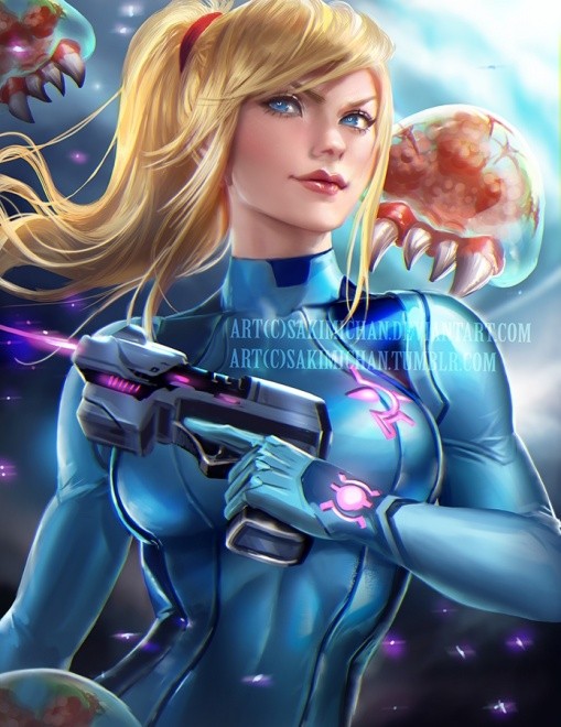 samus preview – 以精美艺术闻名的Sakimi Chan氏所作《银河战士 – 萨姆斯·阿兰（零装束）》插画制作过程影像！