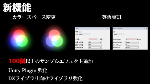 Effekseer 1.10 – 也支持 Unity！免费＆开源的特效制作软件！最新更新版本！