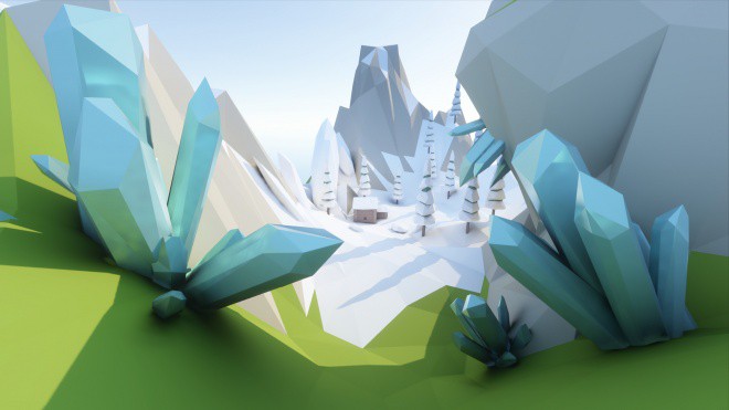 SEGI Beta low-poly-crystals