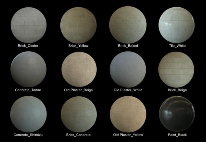 Free PBR Texture Vol.1 – 使用 Substance Designer 制作的 12 种 PBR 纹理免费公开中！