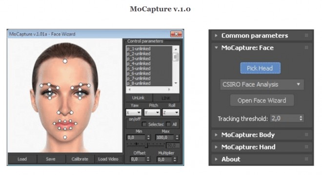 MoCapture v.1.0 – 无需标记！基于视频的 3ds Max 动作捕捉插件！