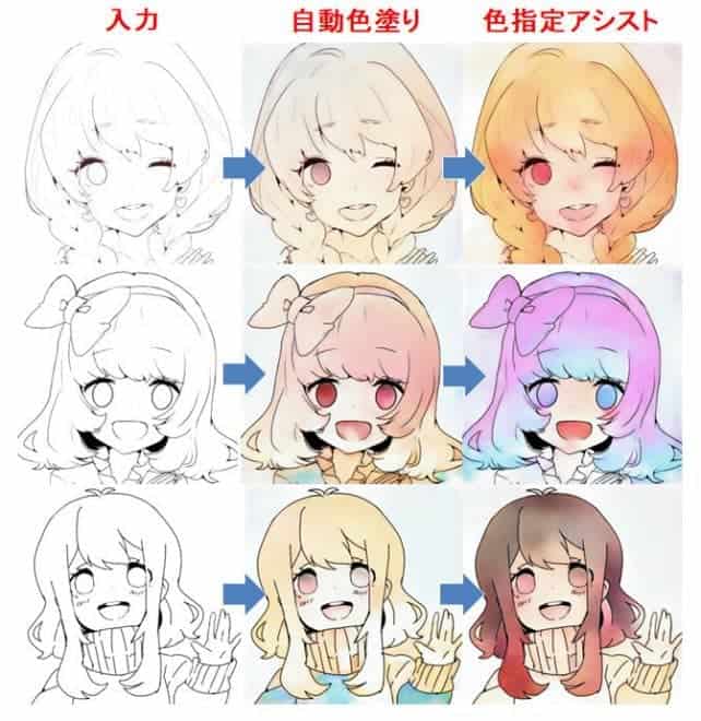 ibisPaint Auto Paint – 面向移动设备的绘画APP「アイビスペイント」搭载了使用深度学习的自动上色功能！
