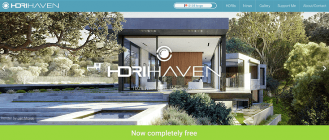 HDRI Haven – 100％免费的HDR图像分发网站！CC0许可证可用于商业用途！