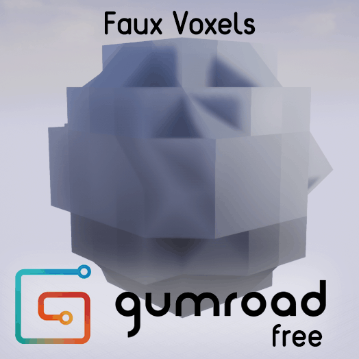 FauxVoxels – 轻松做出体素风效果的 UE4 材质，免费公开！