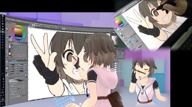VDRAW – 让不起眼的电脑工作场景由3D头像来驱动！面向VTuber的独特软件！支持VRM文件！无需VR设备！