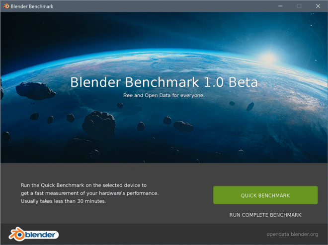 Blender Open Data – Blender官方基准测试软件与可共享信息的门户网站已公开！