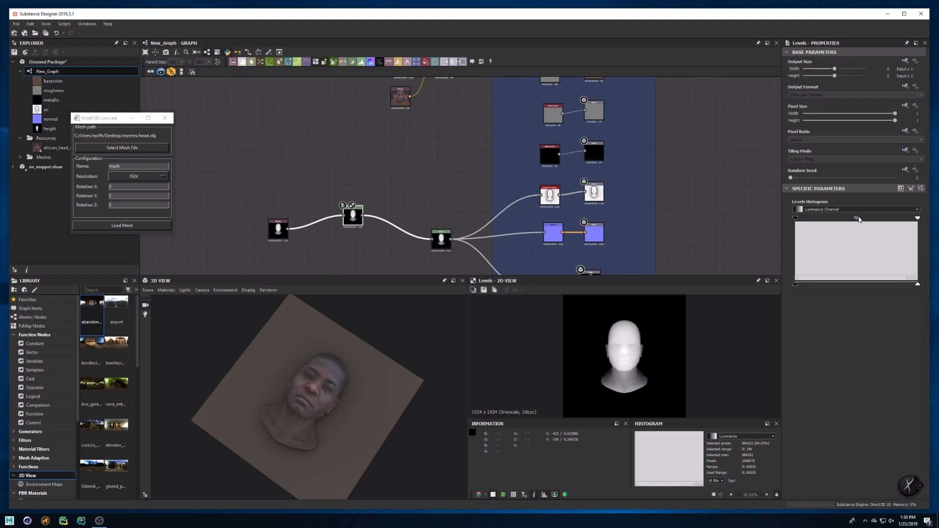 Substance Designer Mesh Importer – 可在 Substances Designer 中将 OBJ 文件作为节点读取的插件！