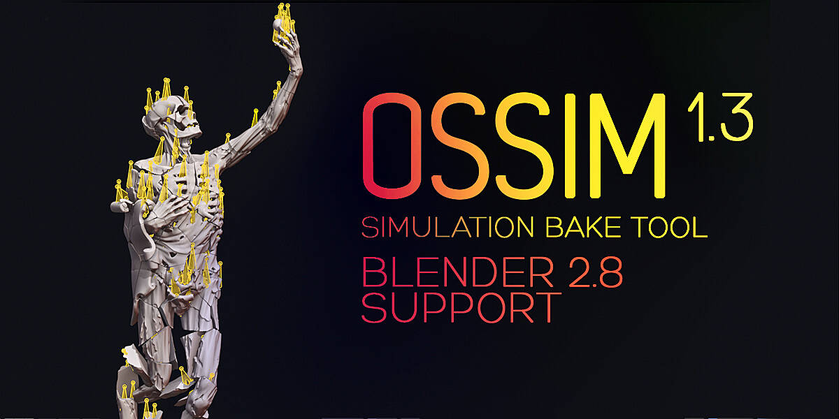 Ossim 1.3 – 将模拟结果烘焙为骨骼动画的 Blender 插件支持 2.8！最适合游戏引擎联动！