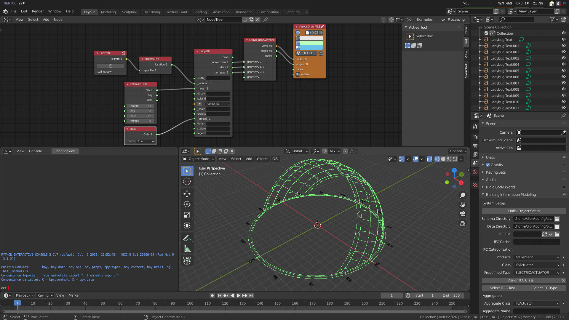 Ladybug Tools for Blender – 建筑业界耳熟能详的环境解析工具也能在 Blender 中实现！插件正在开发中！