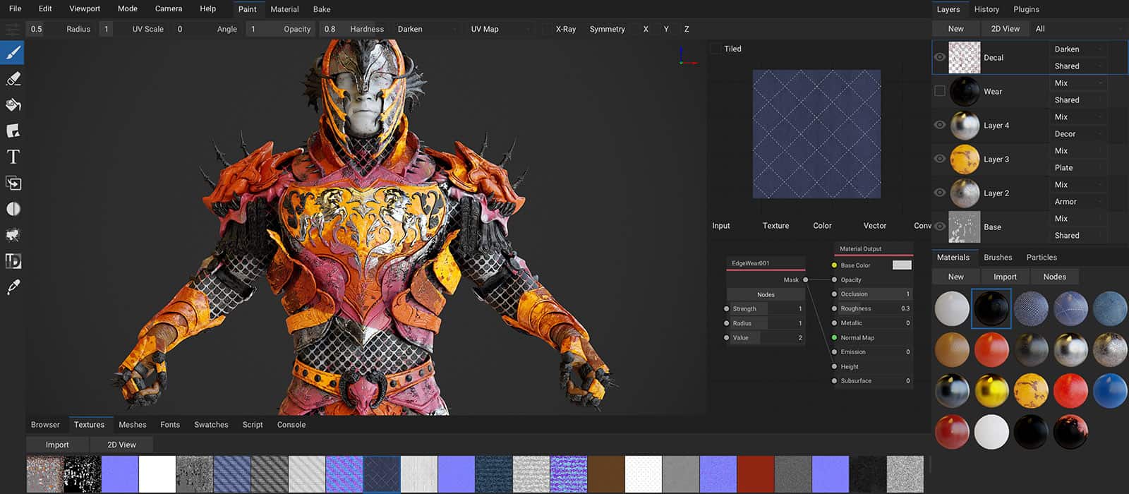 ArmorPaint 0.8 – 支持 PBR 的开源 3D 绘画软件！新版本已发布！除 Win、Mac、Linux 外，iPad 和 Android 的早期访问版也登场！