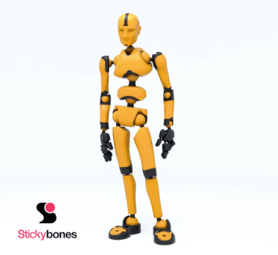 Stickybones – 以强力磁铁与特殊材质实现高刚性关节可动系统为特色的艺术摆姿 фигурine 终于登陆日本！新配色也登场！在 kibidango 开始众筹！