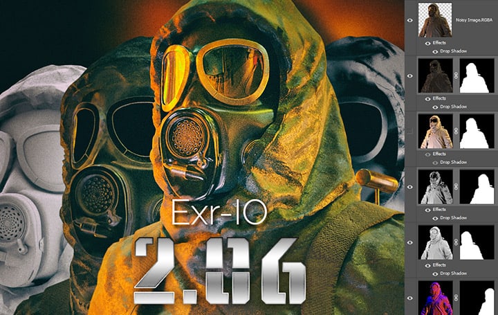 Exr-IO v2.06 – 可在 Photoshop 中高效读写 OpenEXR 文件的免费插件！发布了进行了大量改进的更新！