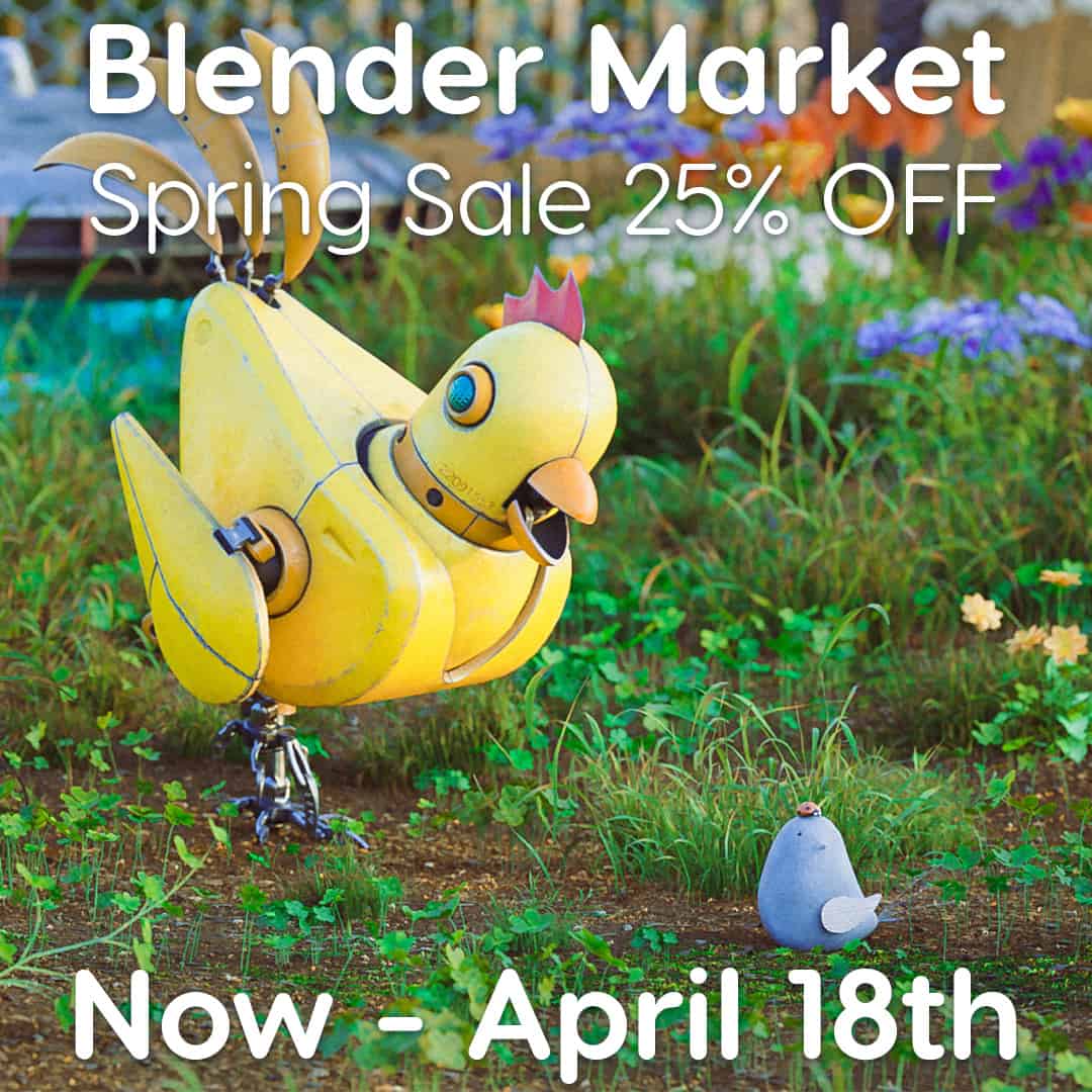 Blender Market Spring Sale 2022 – Blender Market截至4月18日特定标签商品全场25% OFF促销中！