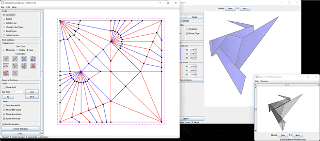 ORIPA: Origami Pattern Editor v1.60 – 开源的折纸展开图绘制软件！