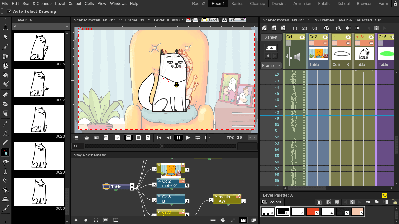 OpenToonz Morevna Edition 1.4.0 – 免费开源的2D动画制作软件的追加功能特别衍生版本！Win＆Mac＆Linux